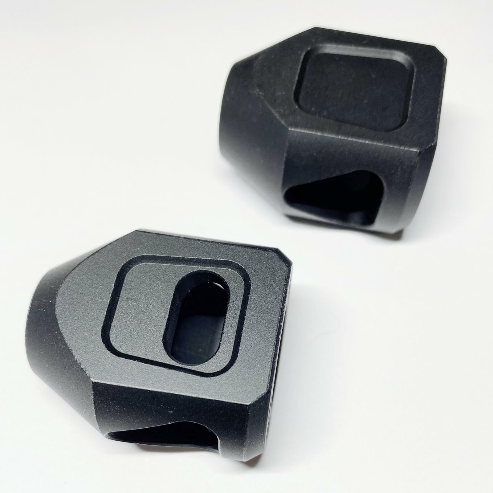 Muzzle Brake Mini Tanker Style Triangular 1/2x28 TPI for Ruger 1022 10/22