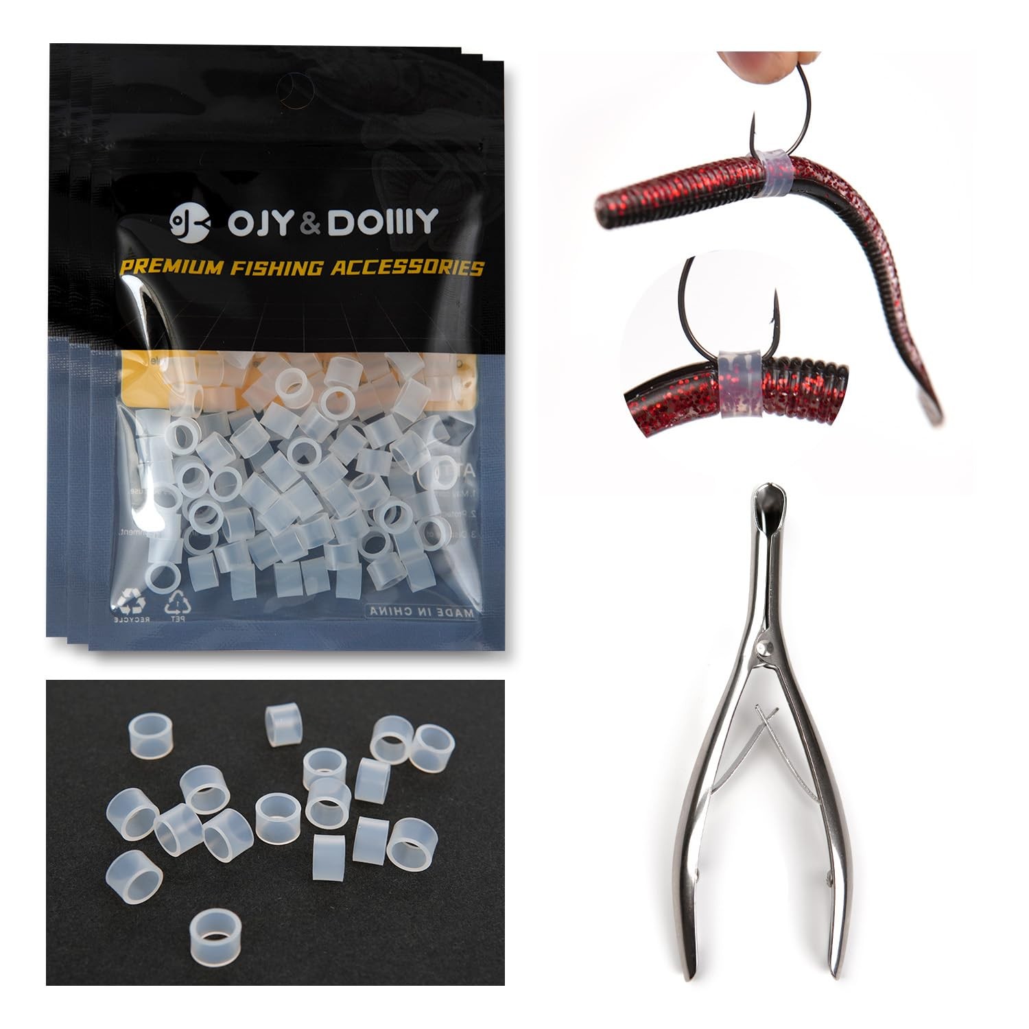 Wacky Worm Small/Medium/Large, Small/Medium/Large - Kit with Tool (181 Packs)