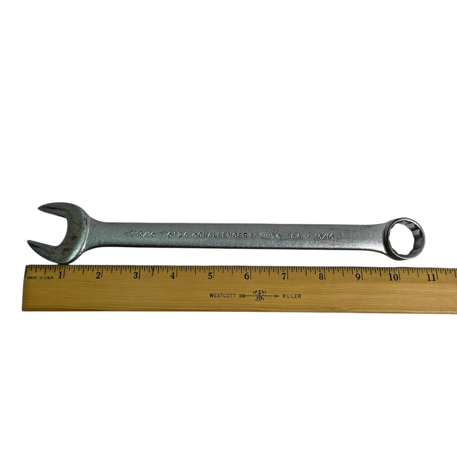 PROTO Challenger # 6126 x 13/16" Open End & Box Combination Wrench USA
