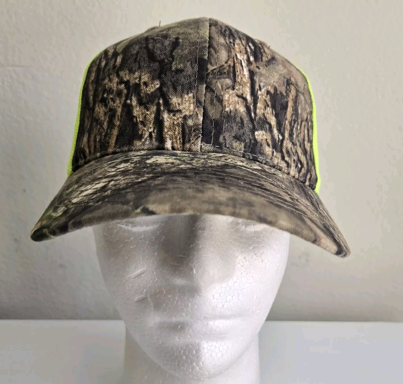 Mossy Oak Camoflauge Camo Mesh Panel Hunting Trucker Hat Cap Snapback Hi Vis New