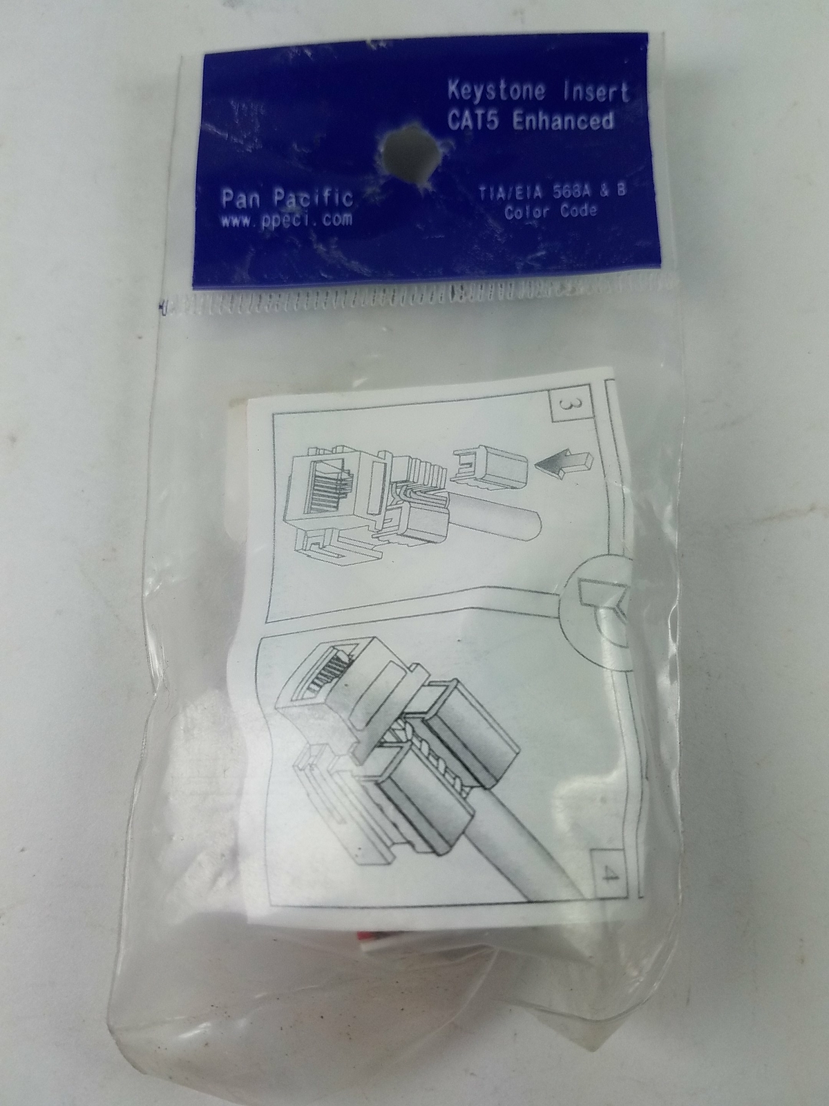 Pan Pacific CAT5E Enhanced Keystone Jack DC-VC5-8-RD-R
