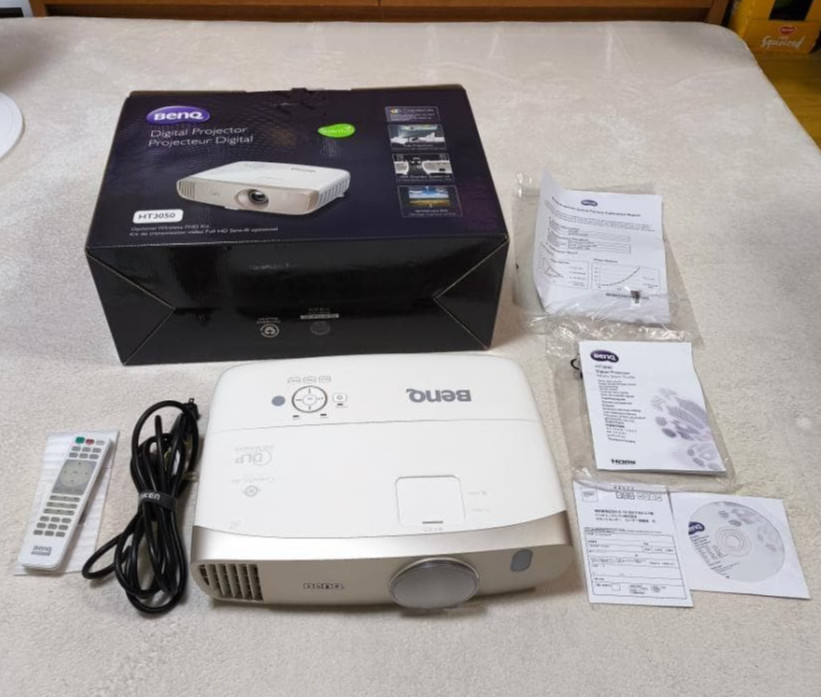 BenQ HT3050 DLP Home Theater Projector Tested Vertical Line Issue Remote F/S