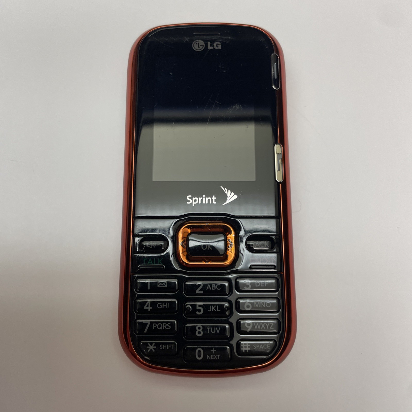 LG Rumor 2 Slider Phone (Sprint) - Black - As Is - Powers On - Orange