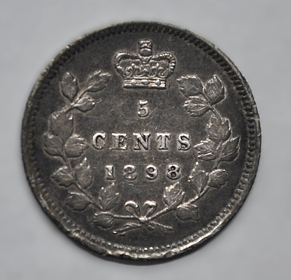 1898 Canada 5 cents