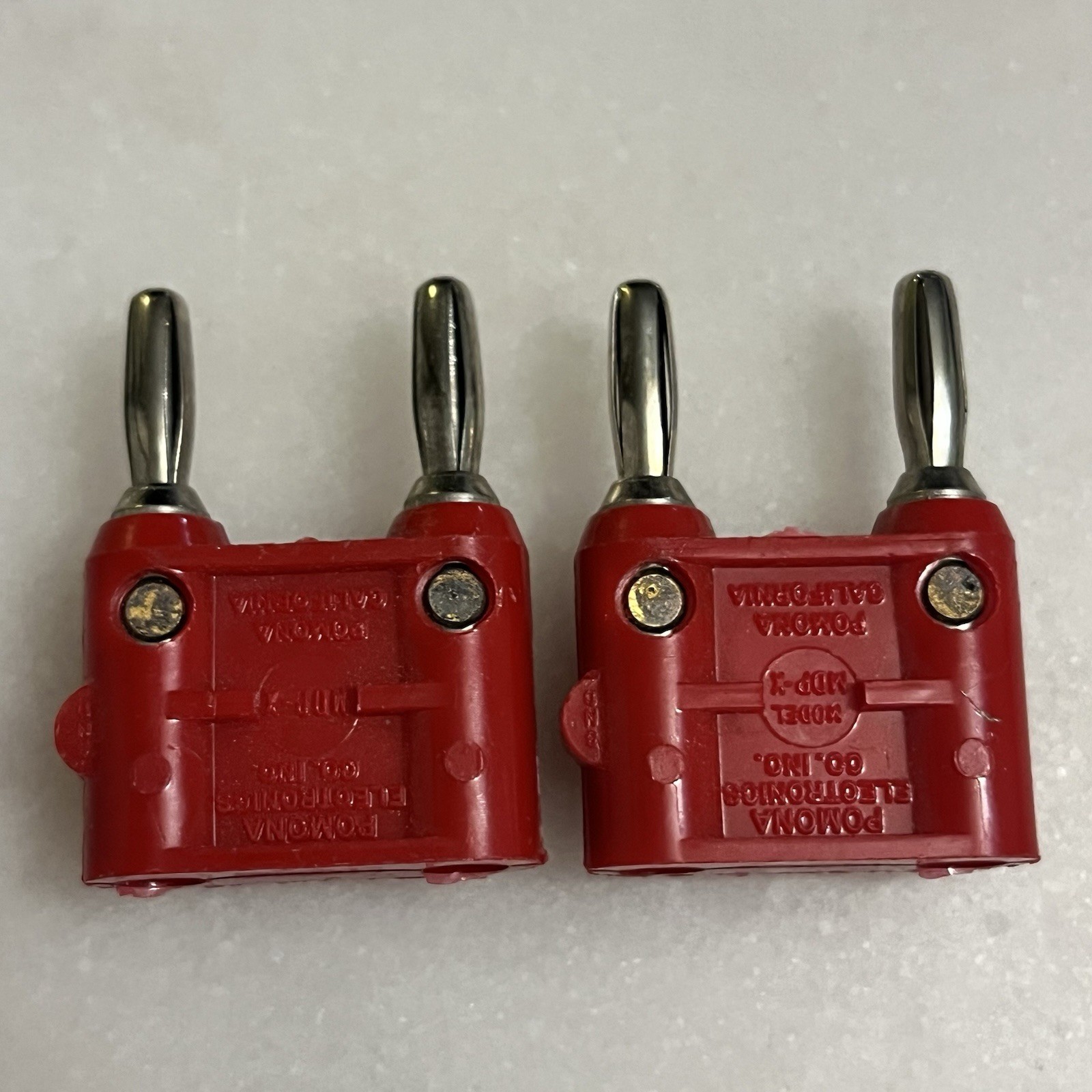 2x Banana jack adapter Isolated Male to Female in-line insertion Pomona MDP-X