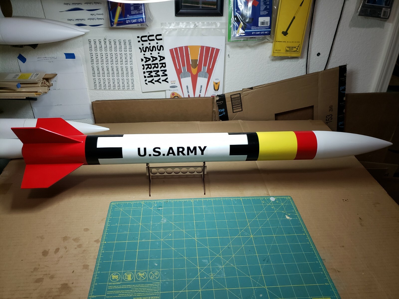 3" Patriot Missile Model Rocket Kit Now With Vinyl Decals! 37" tall 29mm