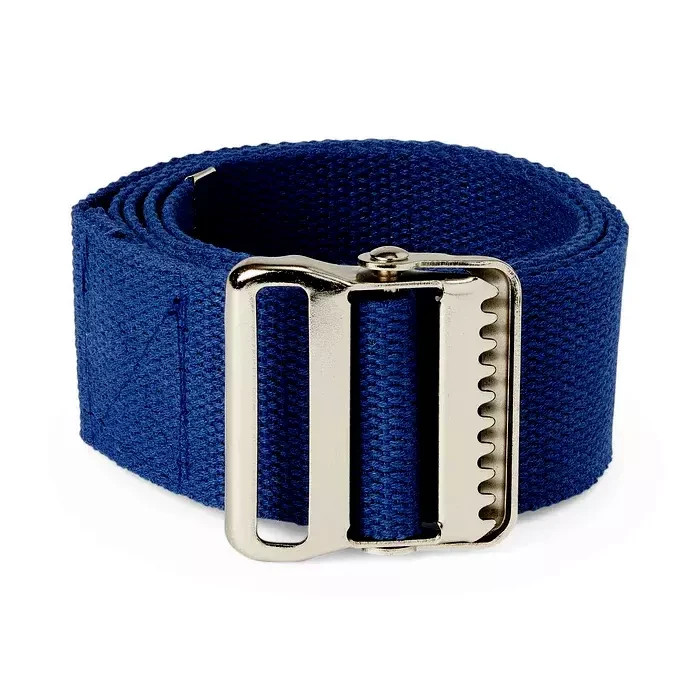 New 72" inches Blue Medline Pure Cotton Gait Belt Help with Patience Washable