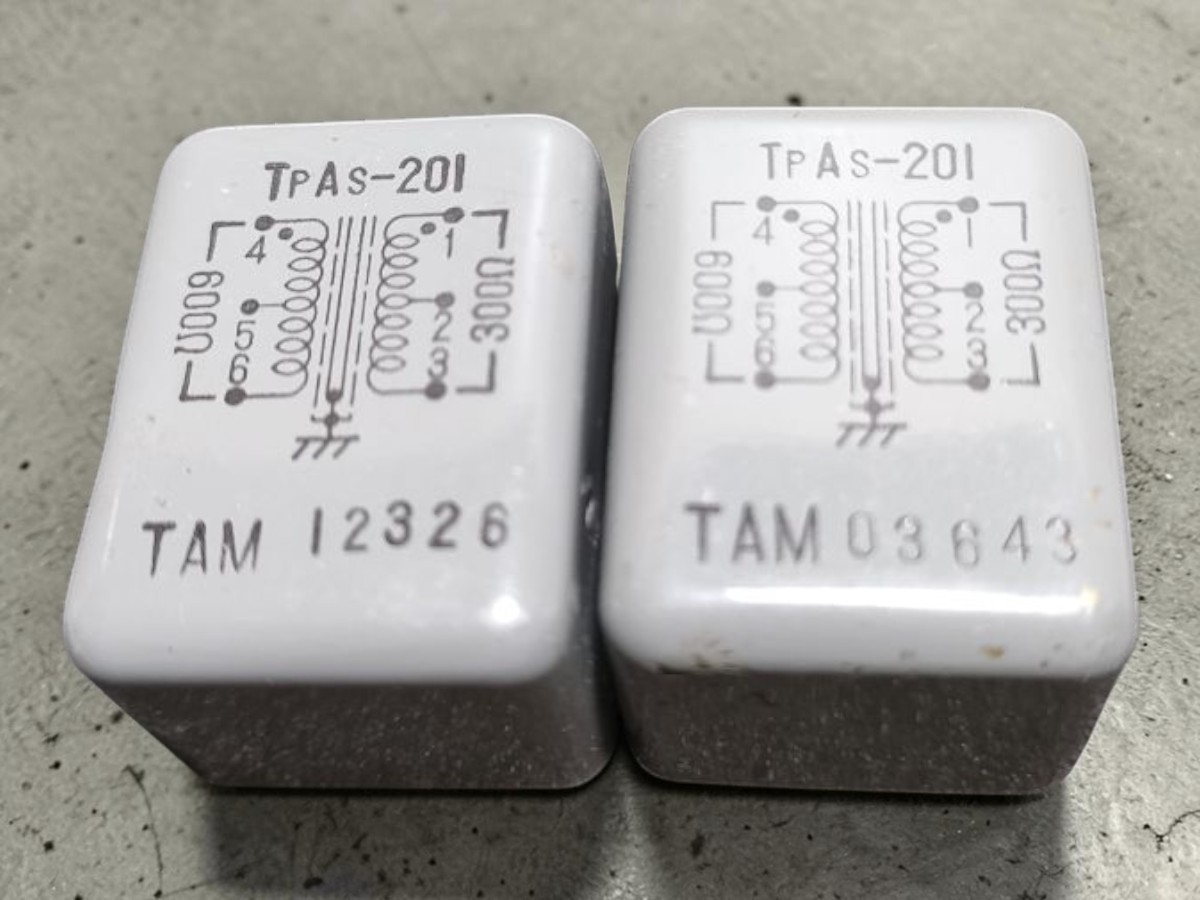 TAMURA TpAs-201 Audio Trans pair 300Ω:600Ω rare USED JP