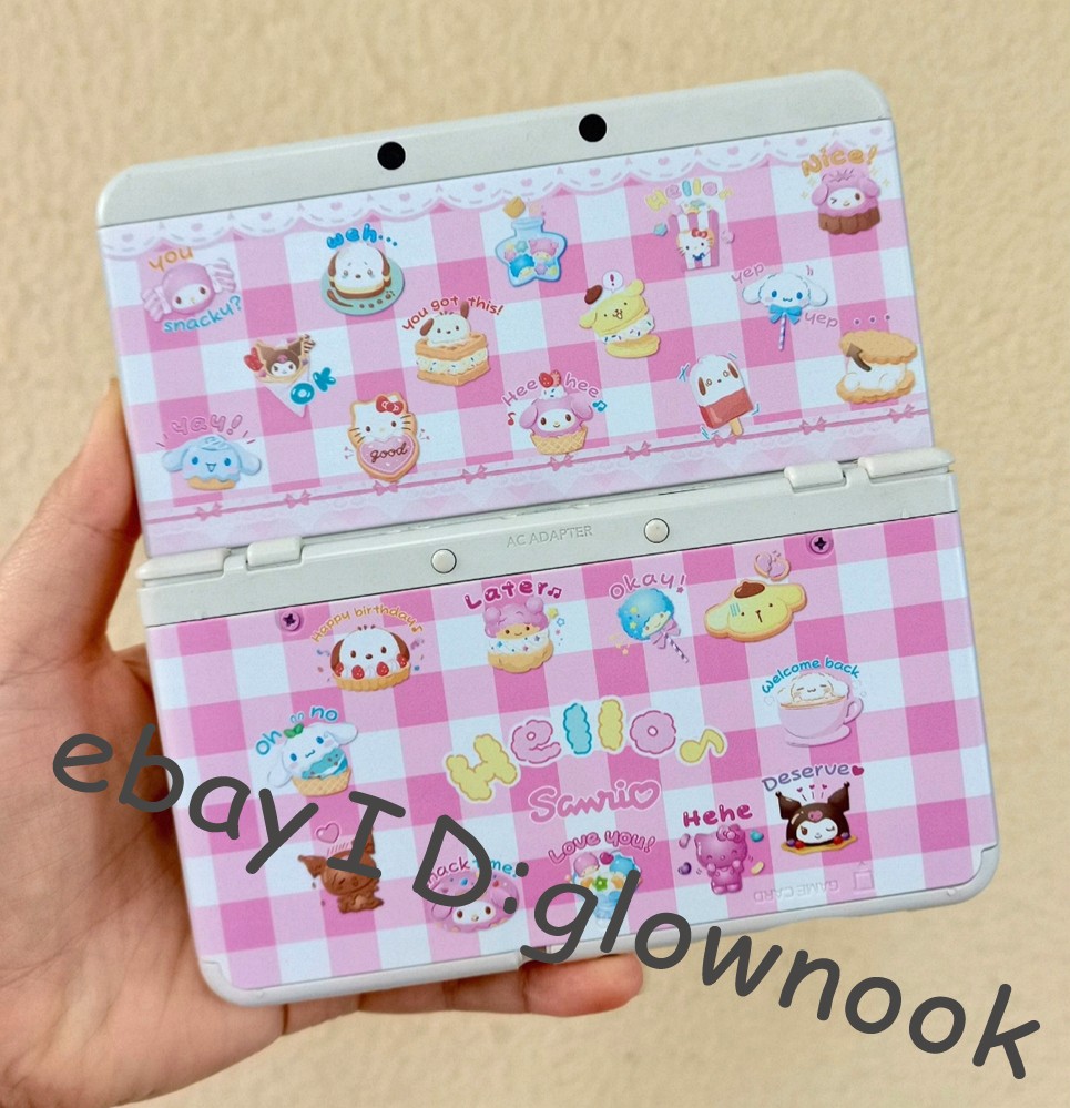 Replacement Shell Case Cover for New Nintendo 3DS DIY Sanrio Kuromi Cinnamoroll