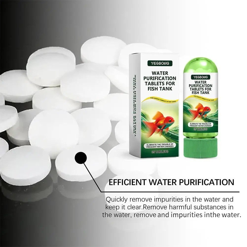 Powerful Aquarium Water Purification Tablet For Fish 35 ets Tank SafeGreen H OT