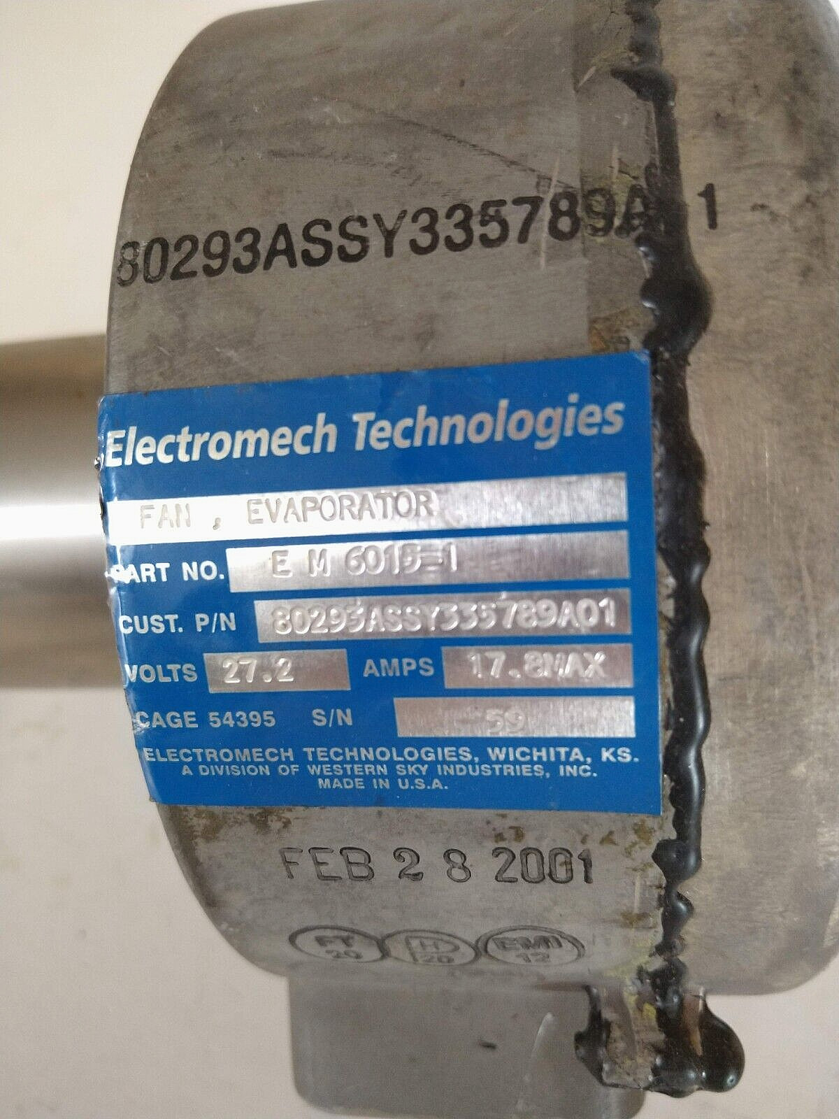 Electromech Technologies EM6015 A 80293Assy335789A