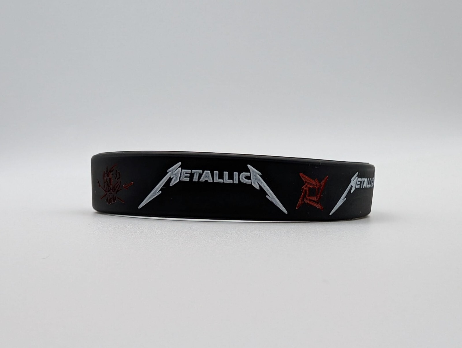 Rock Band Music Bracelets Metallica Heavy Metal Silicone Bracelet Punk Wristband