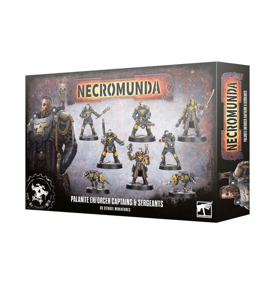 Necromunda: Palanite Enforcer Captains & Sergeants - Warhammer 40k - New! 301-59