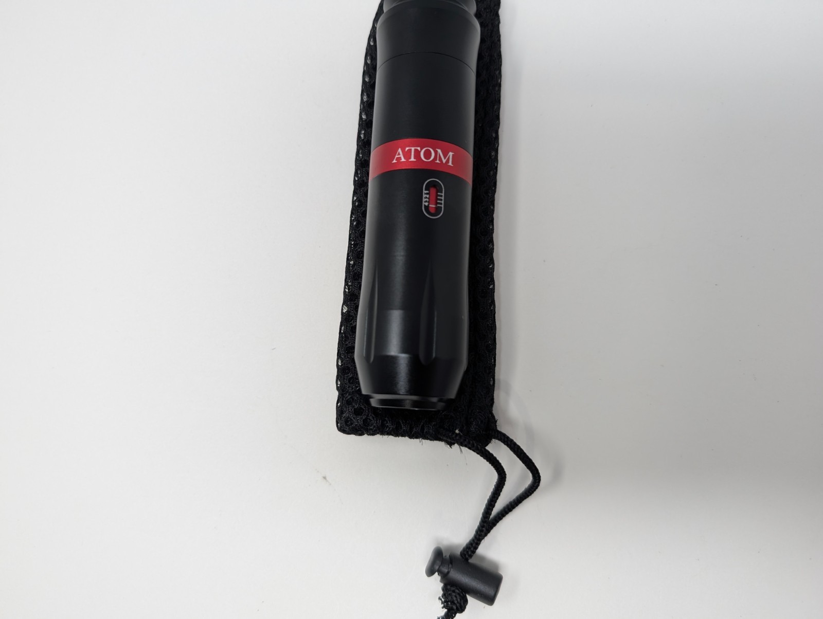 ATOM Wireless Tattoo Pen Machine Black Red w/ Pouch (M3)