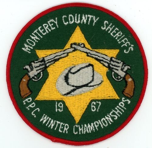 CALIFORNIA CA MONTEREY COUNTY SHERIFF PPC 1967 NICE SHOULDER PATCH POLICE