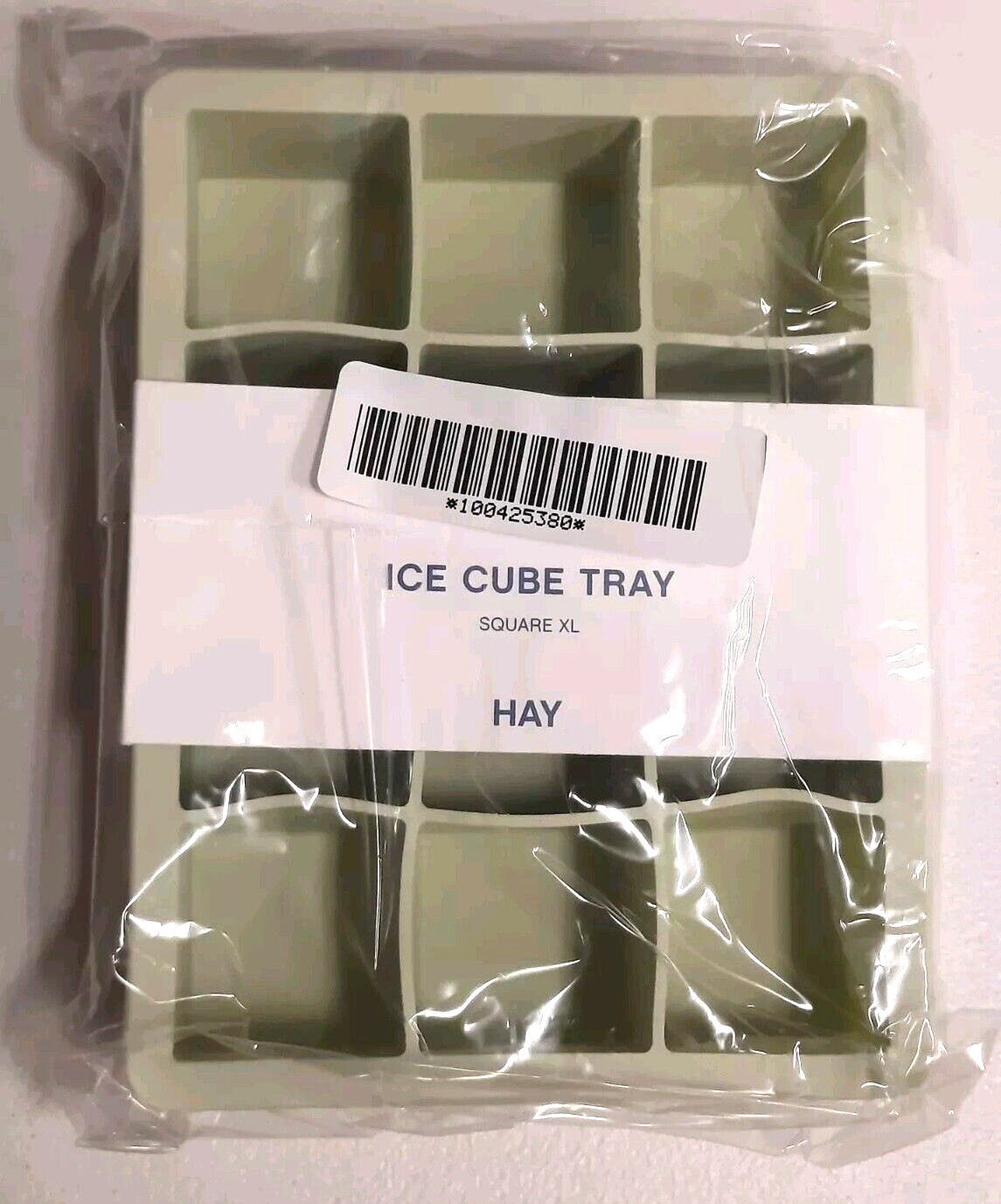 Hay Ice Cube Tray Square XL Mint Green AB420-A961-AB46 12 Squares Gift