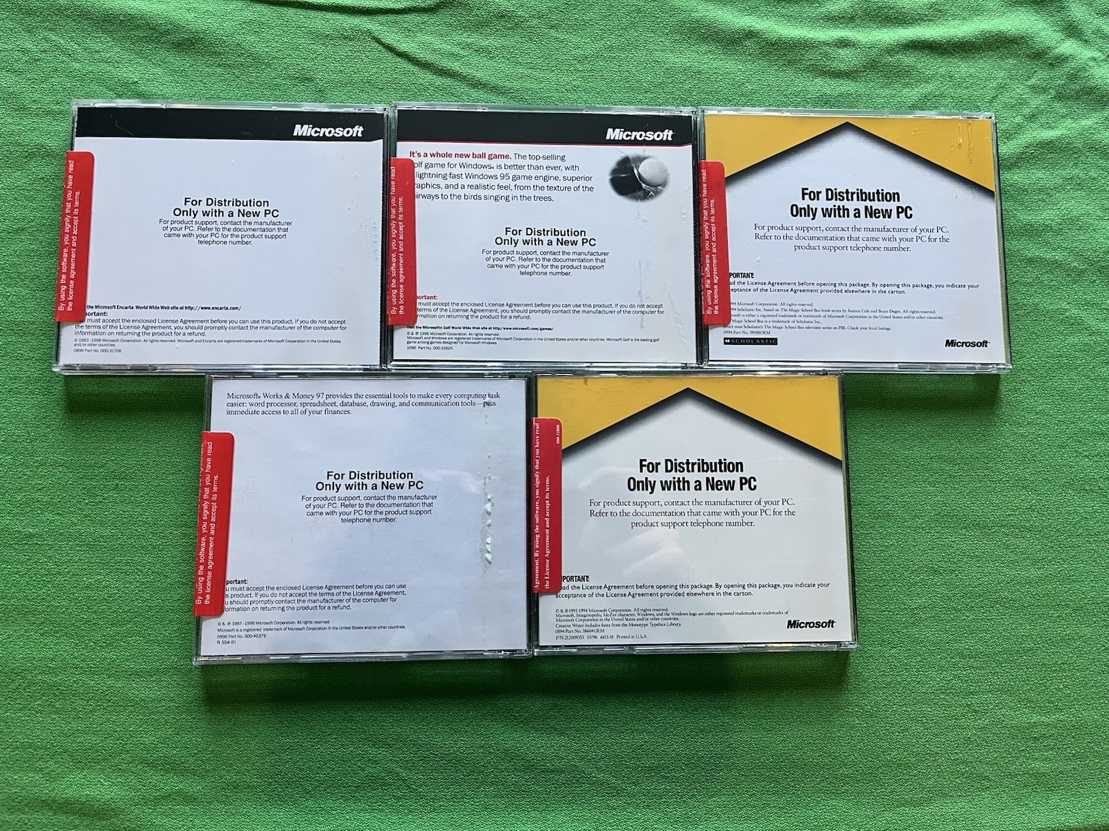 1994 Microsoft Home New Sealed 5 Disc PC Vintage