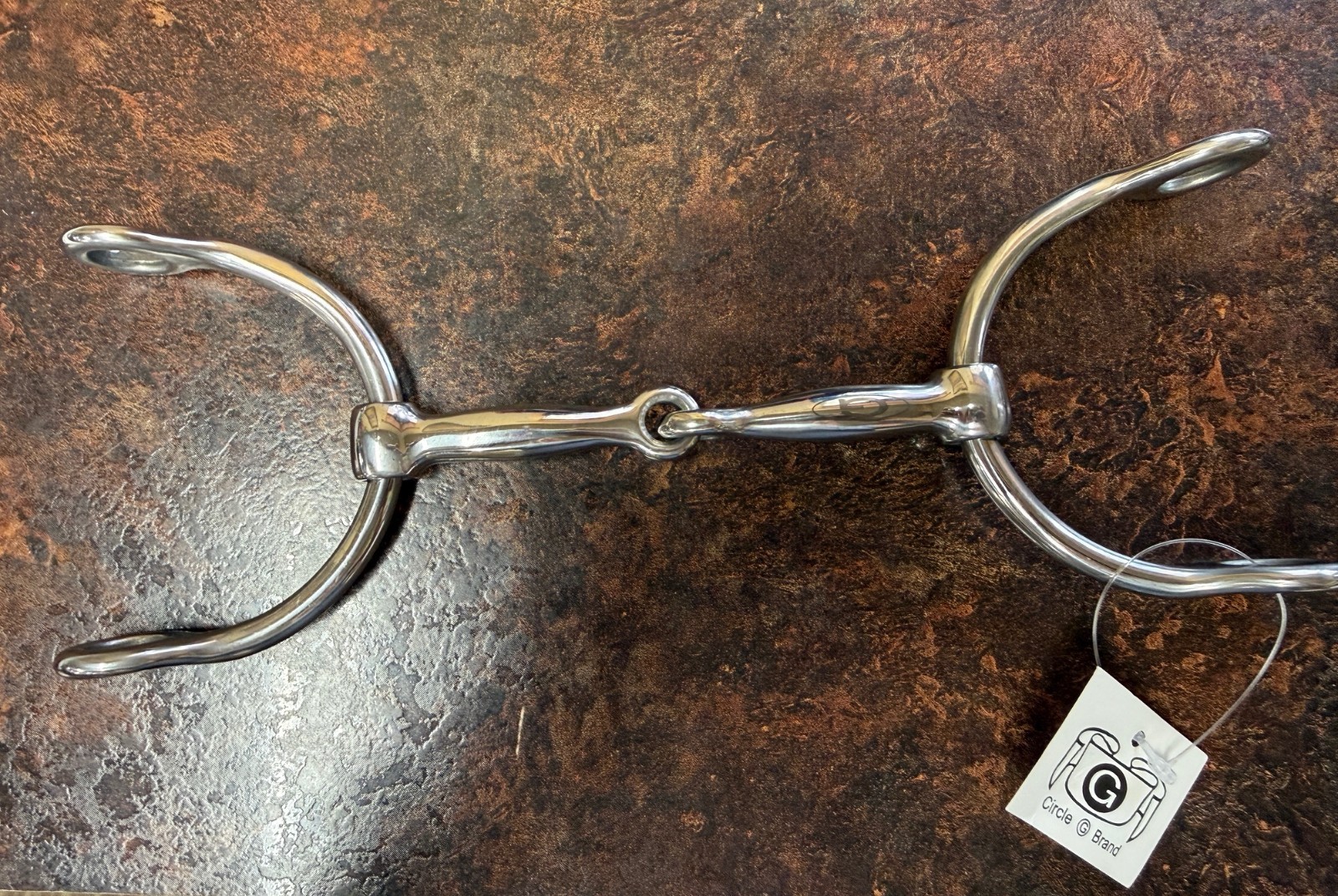 Circle G Brand Sterling Silver 5" Snaffle MO 3.5" Half Rings