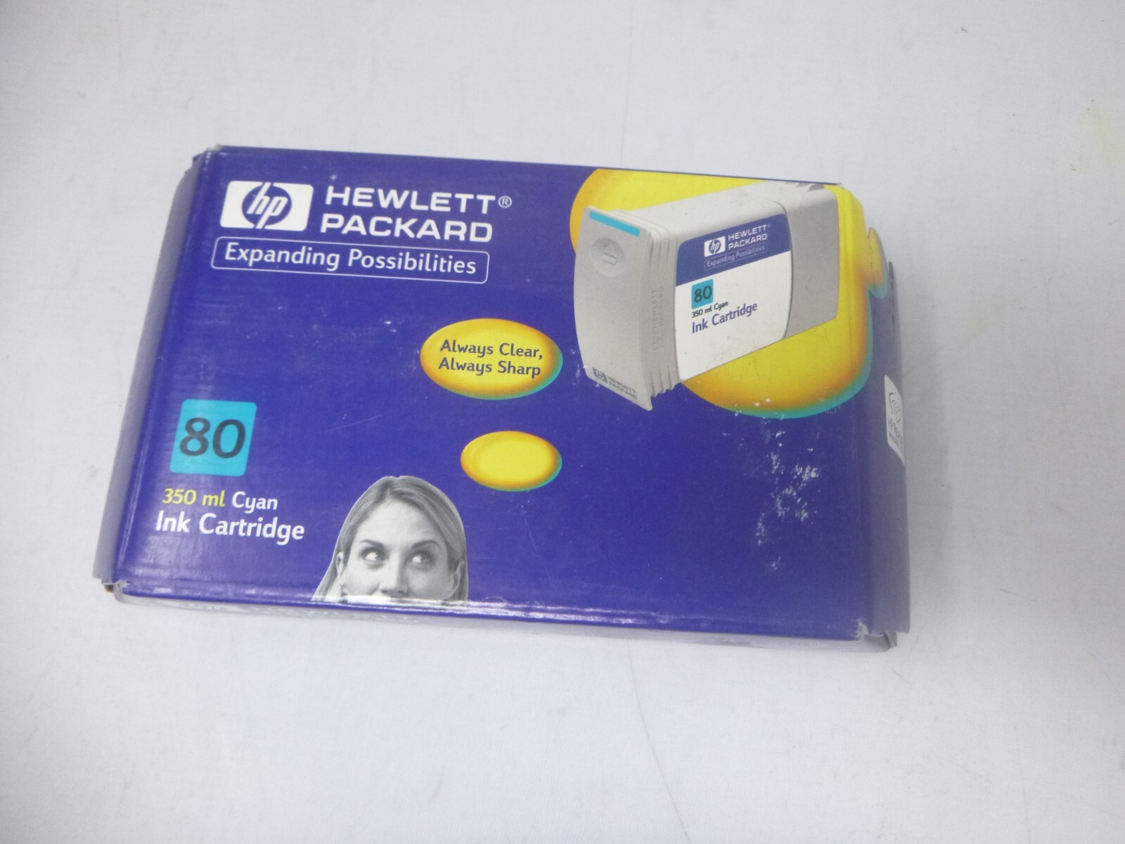 GENUINE HP 80 CYAN INK CARTRIDGE 1050C 1055CM C4846A 350ML NEW