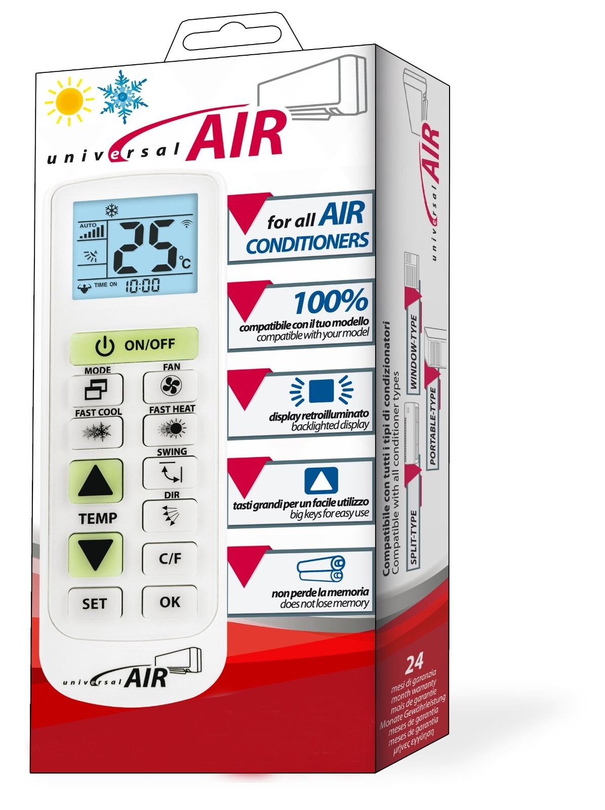 Replacement Remote Control for GOLDSTAR Air-Conditioner