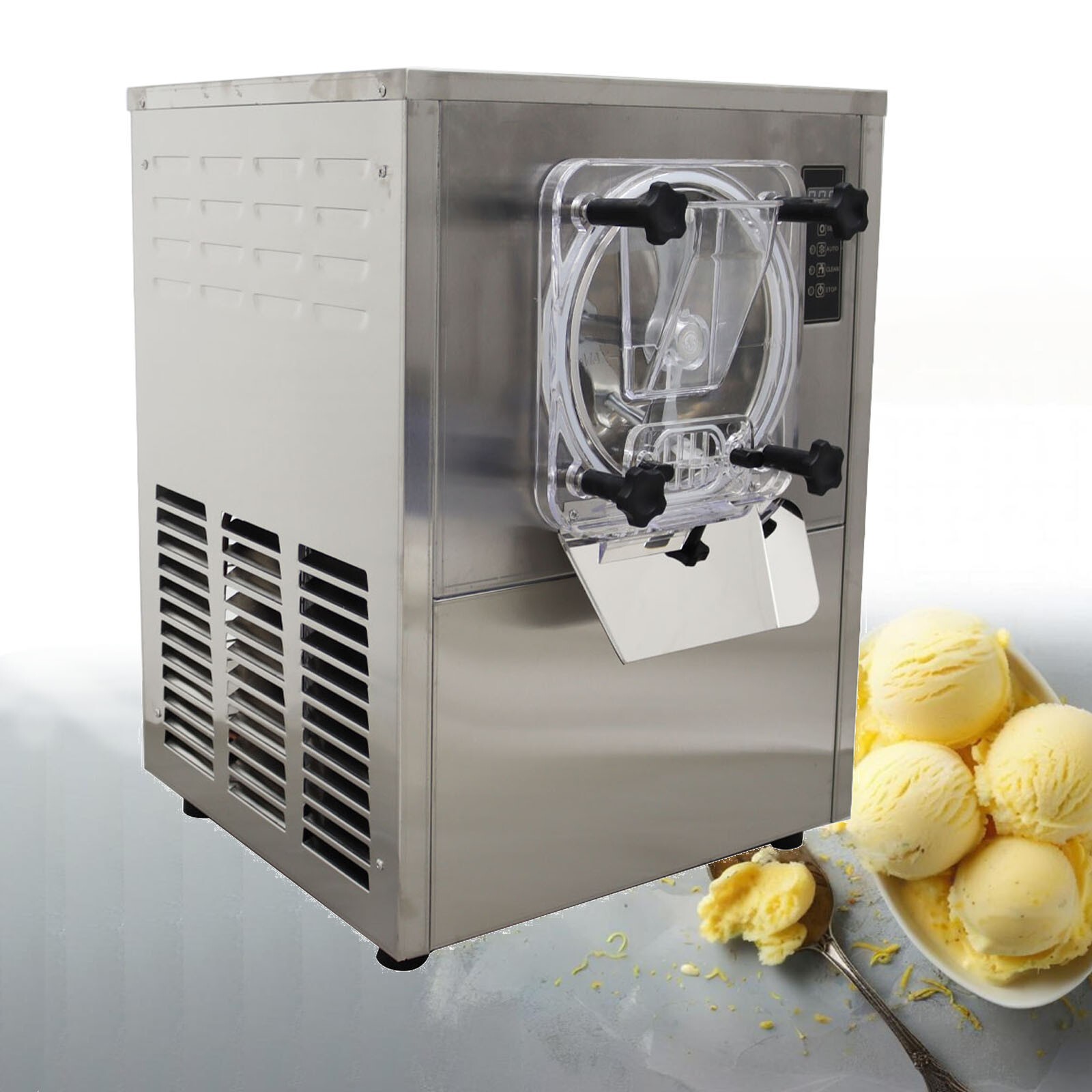 Countertop Commercial Hard Ice Cream Machine Hard Gelato Ice Cream Freezer