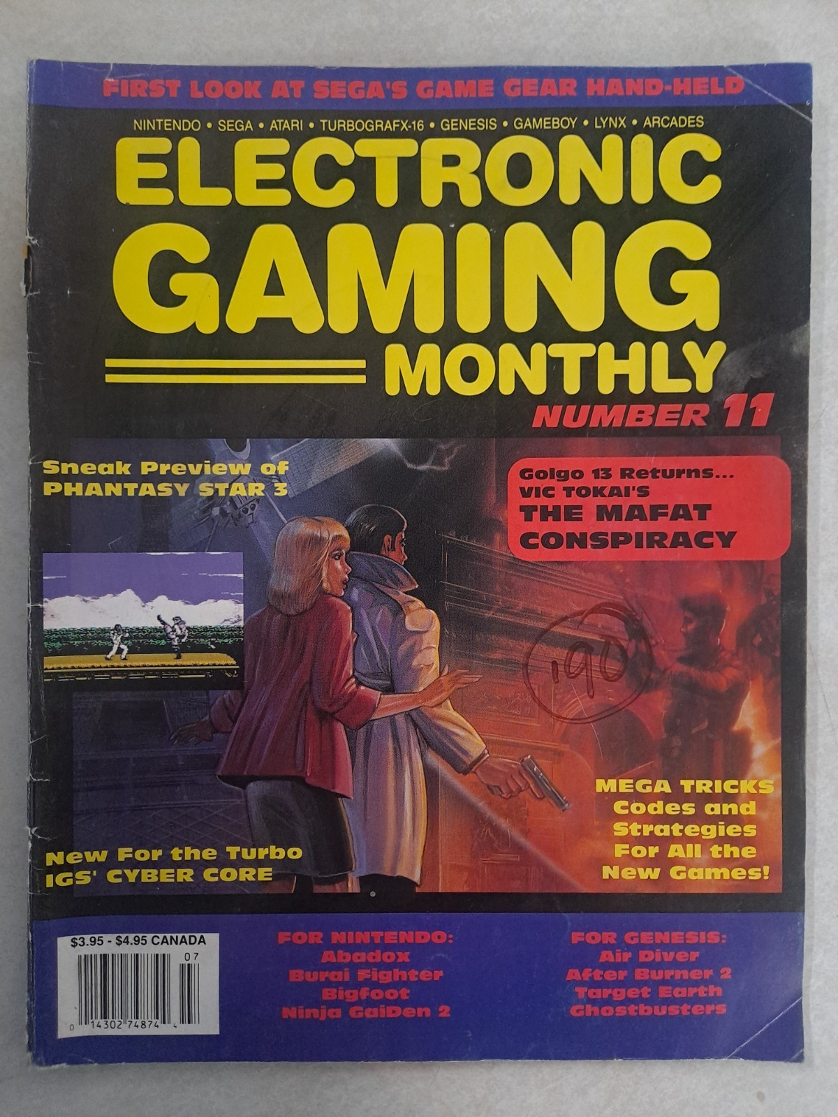 Electronic Gaming Monthly # 11 Mafat Conspiracy EGM June 1990