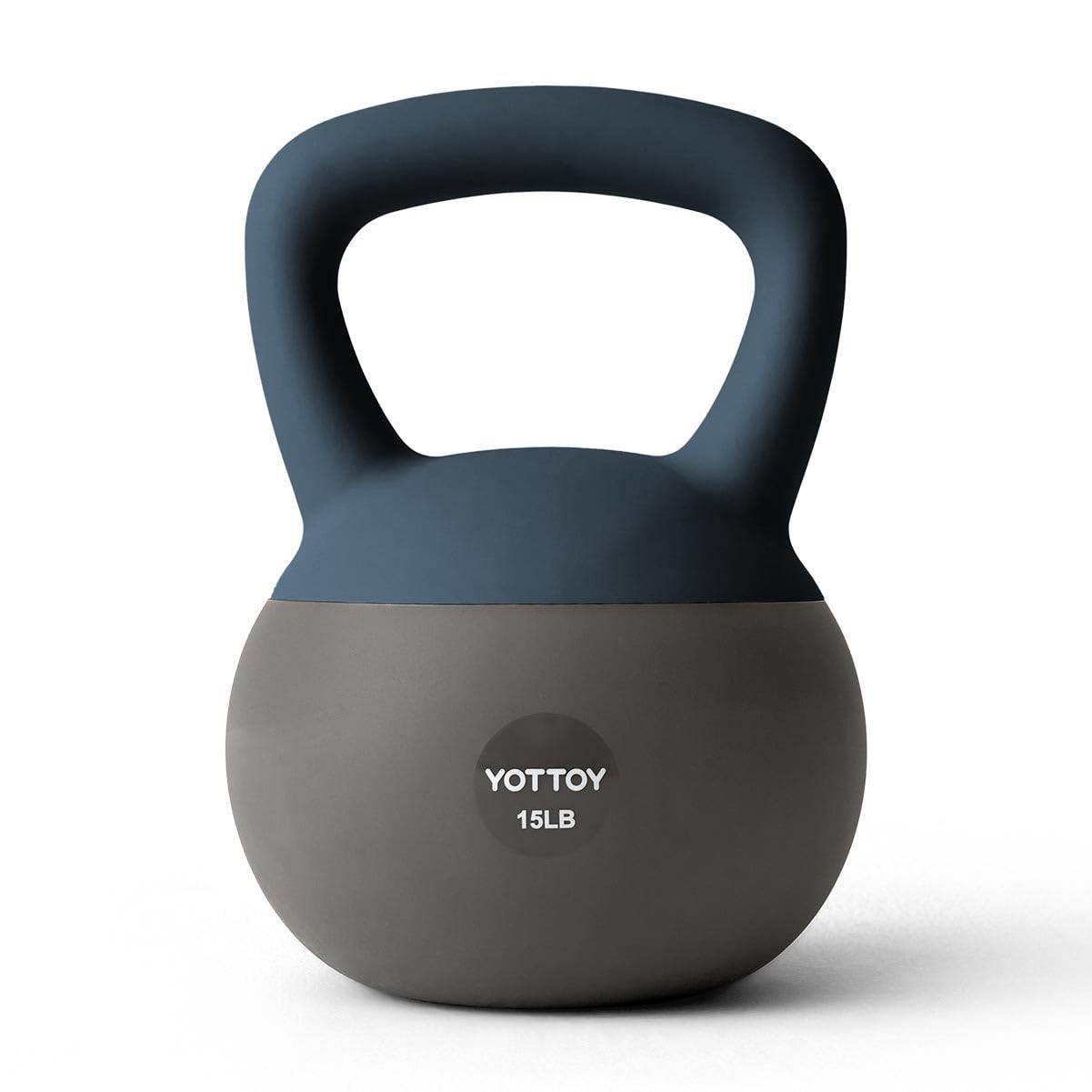 YOTTOY Soft Kettlebells, 15 lb kettlebell with Anti-Slip Base & Impact-Resistant