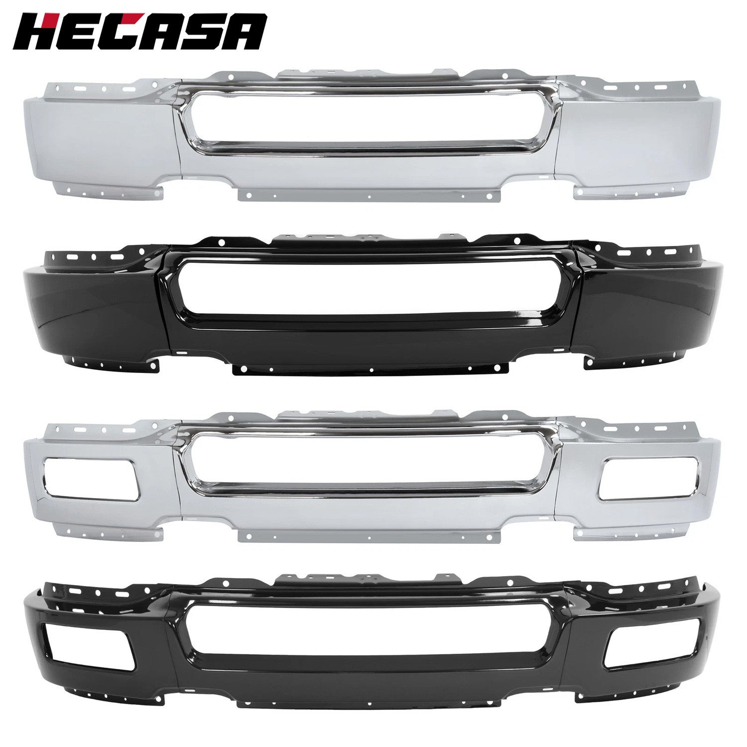 Chrome/Black Front Bumper Face Bar For 2004-2005 Ford F-150 06 Lincoln Mark LT