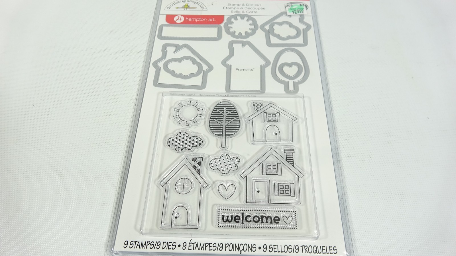 2013 Doodlebug Design Stamp & Die Set Welcome Home 659102