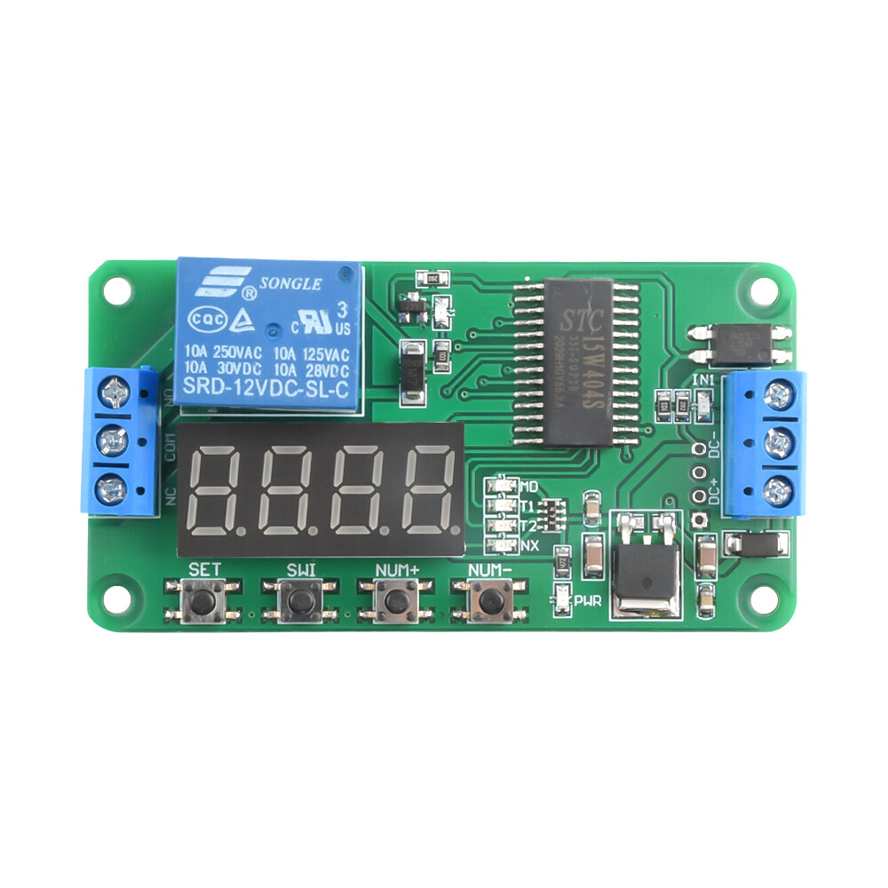 Multifunction Self-lock DC 12V Relay Time Delay PLC Cycle Timer Module Switch