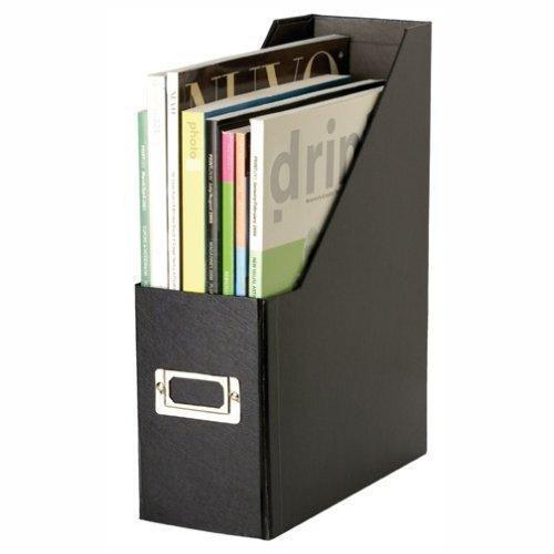 Snap-N-Store Fiberboard Magazine File with PVC Laminate, 12.25 x 3.88 x 9.75