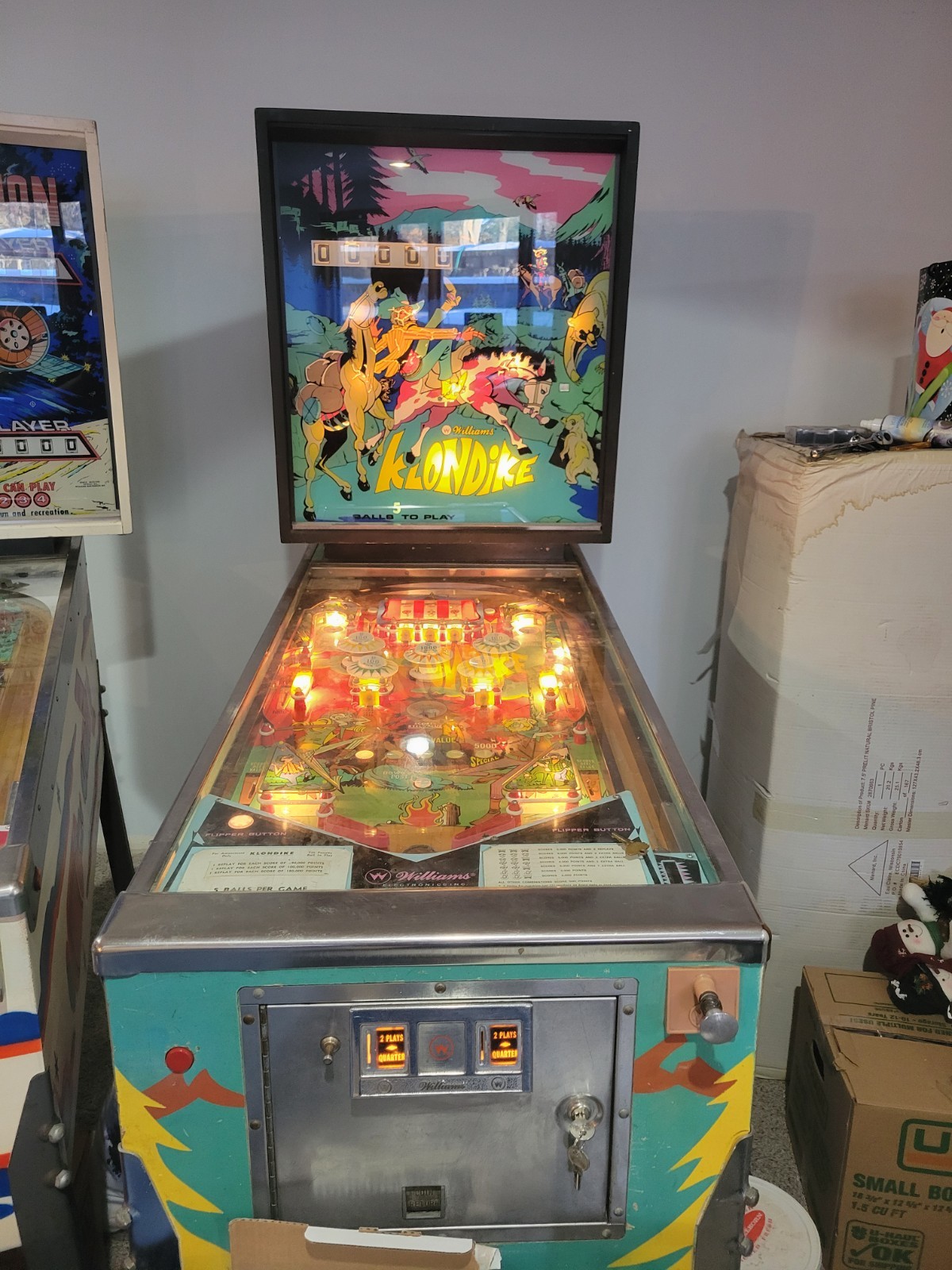 Williams Klondike Pinball Machine