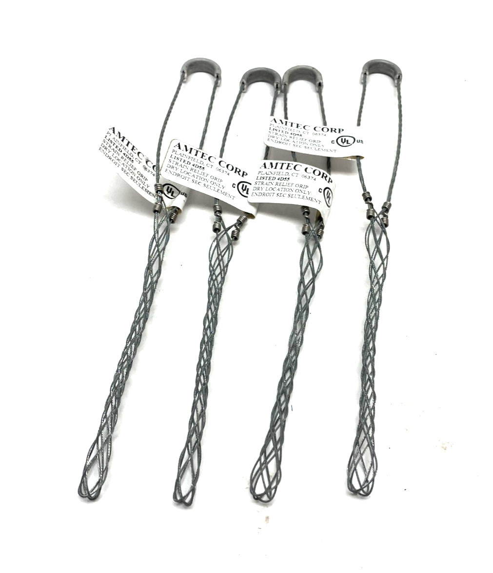 Amtec 7304-002 Bus Drop Grip, Strain Relief BD-030 .30-.43 Dia. LOT OF 4