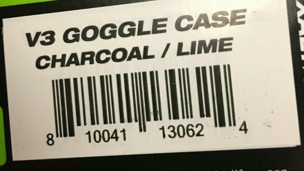 NEW Exalt V3 Universal Carbon Goggle Case - Charcoal/Lime