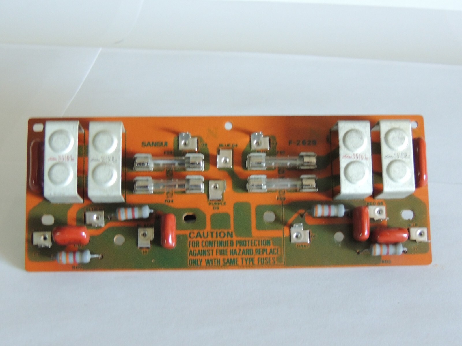 Sansui AU-9900-A   Power Supply Fuse Holder Circuit Board   F2629 & 7502121