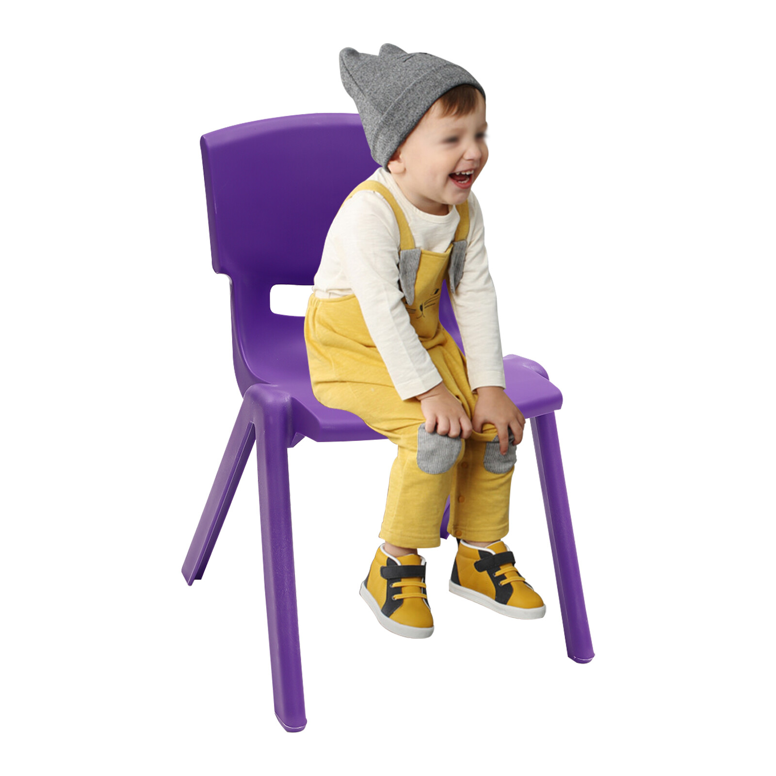 6 Pcs Thickened Kindergarten Multicolor Chairs Stackable Kids Plastic Chairs