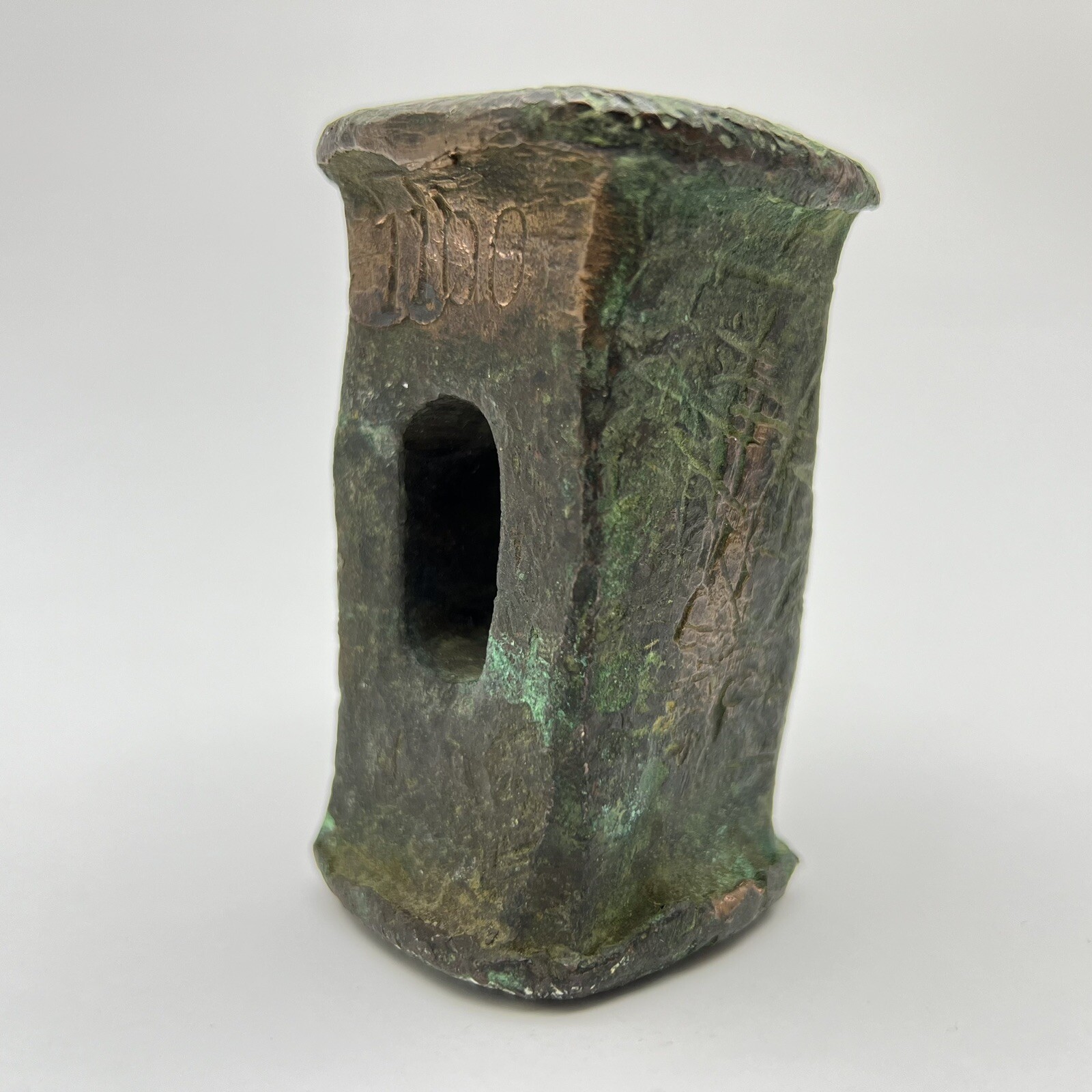 Antique Bronze Used Hammer Head Old Casting Blacksmith Tools Unique Handmade 1kg