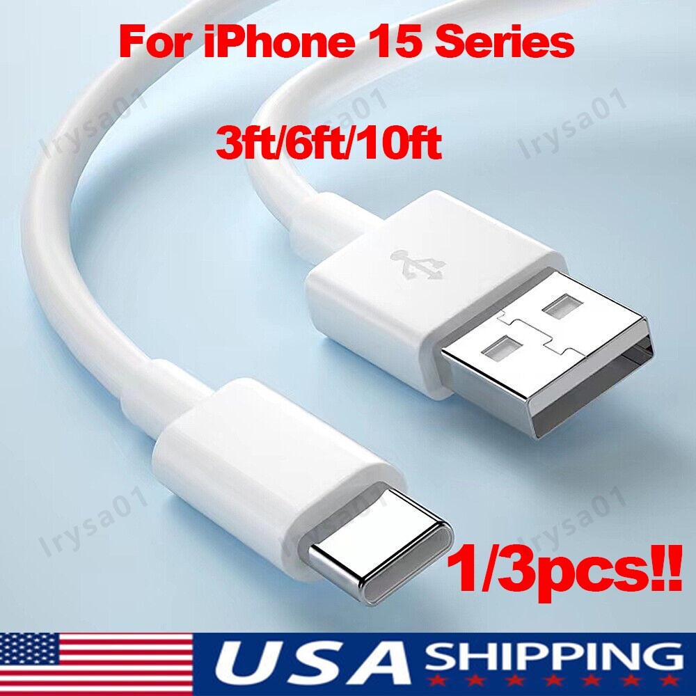 For iPhone 17 Pro Max Plus USB-A Cable Fast Charger TypeC Charging Data Cord lot