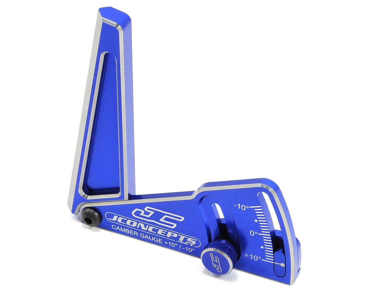 JConcepts Aluminum Camber Gauge (85mm) (Blue) [JCO2283-1]