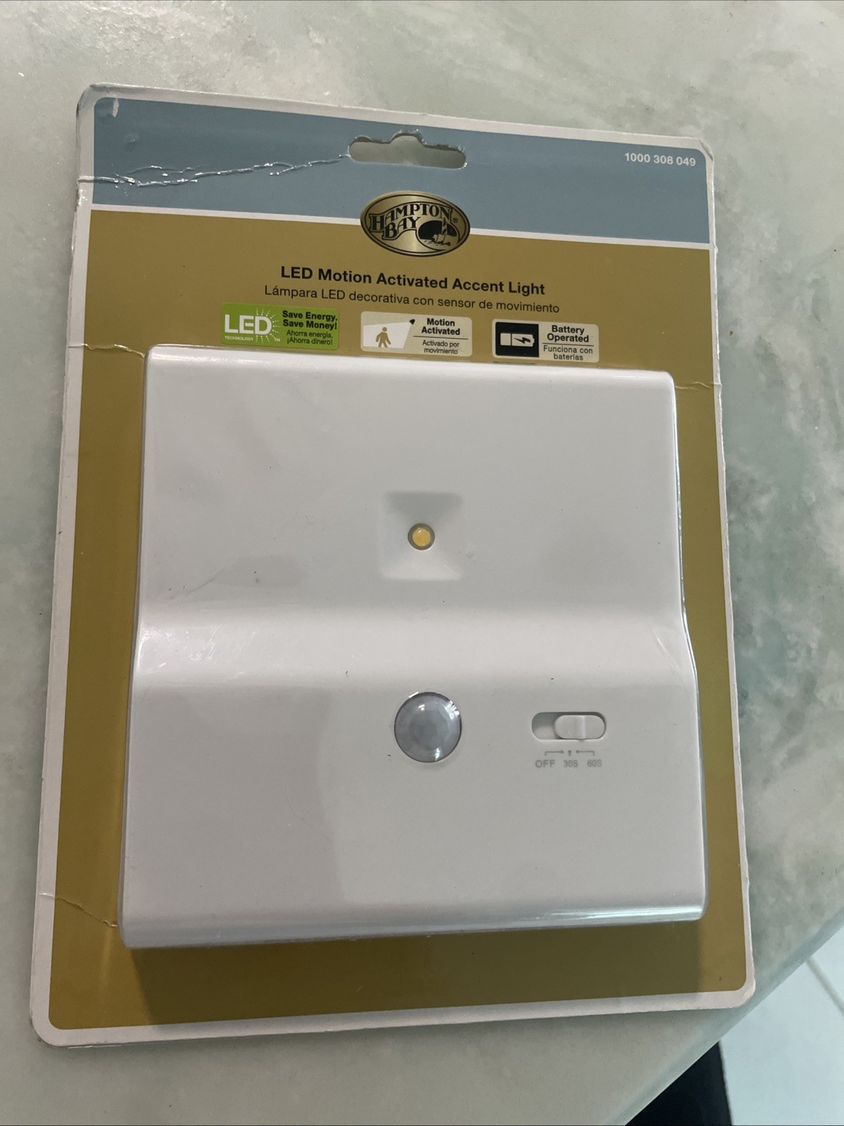 Sensor LED Motion Activated Accent Light Hampton Bay White