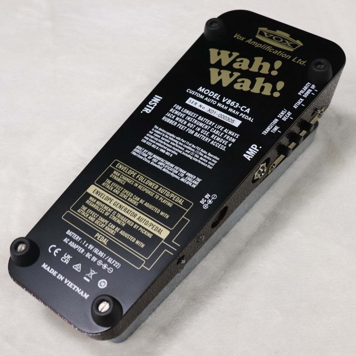 VOX V863-CA Custom Auto Wah Pedal Envelope Filter Used