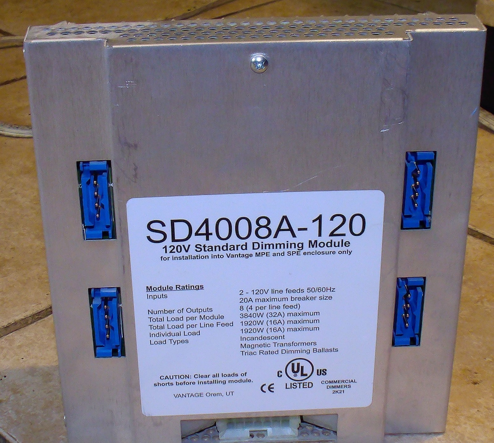 Vantage SD4008A-120 Standard Dimmer Module 120V - Quantity Available