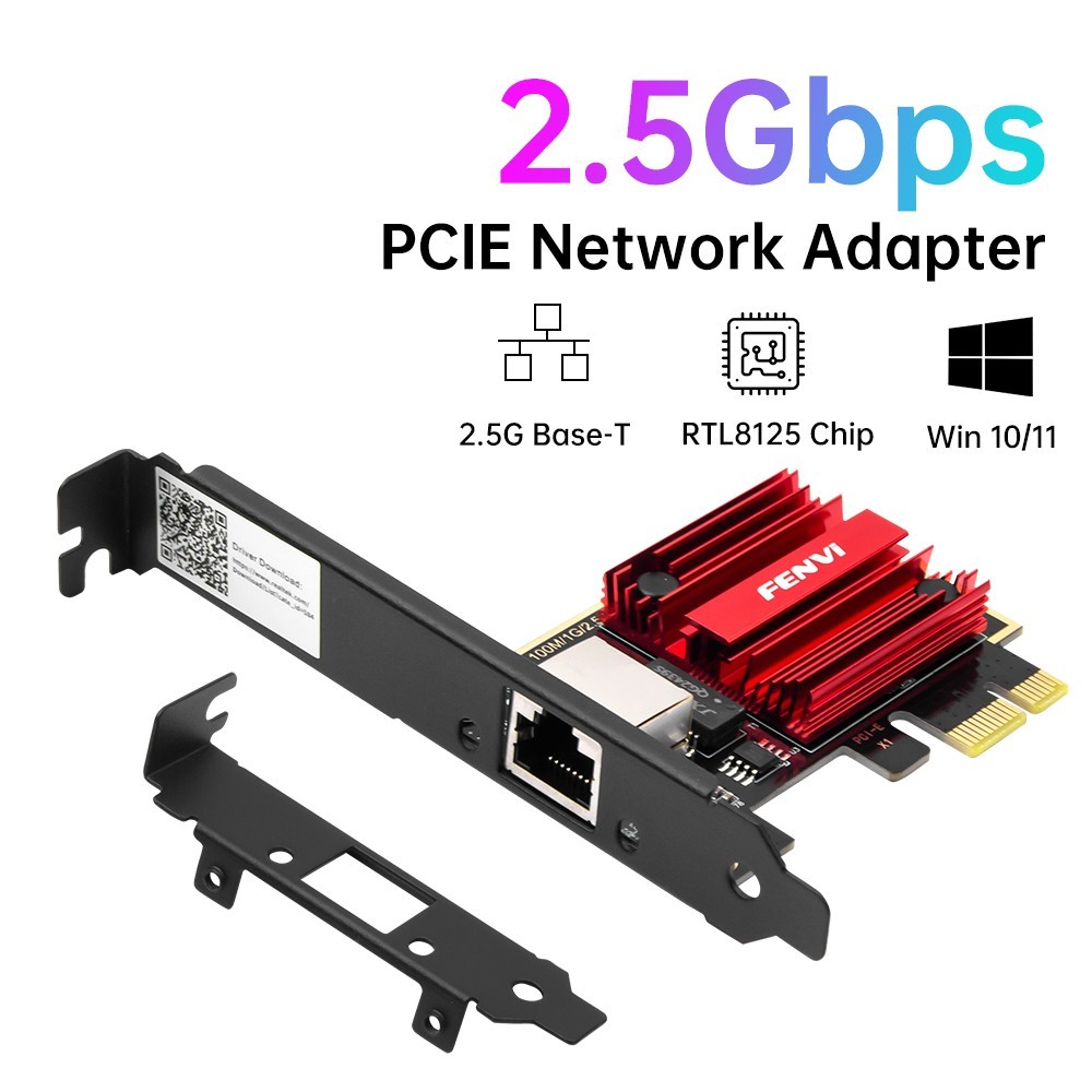 2.5gb Network Card PCIe Ethernet Network Adapter to 2.5 Gigabit RJ45 LAN Card