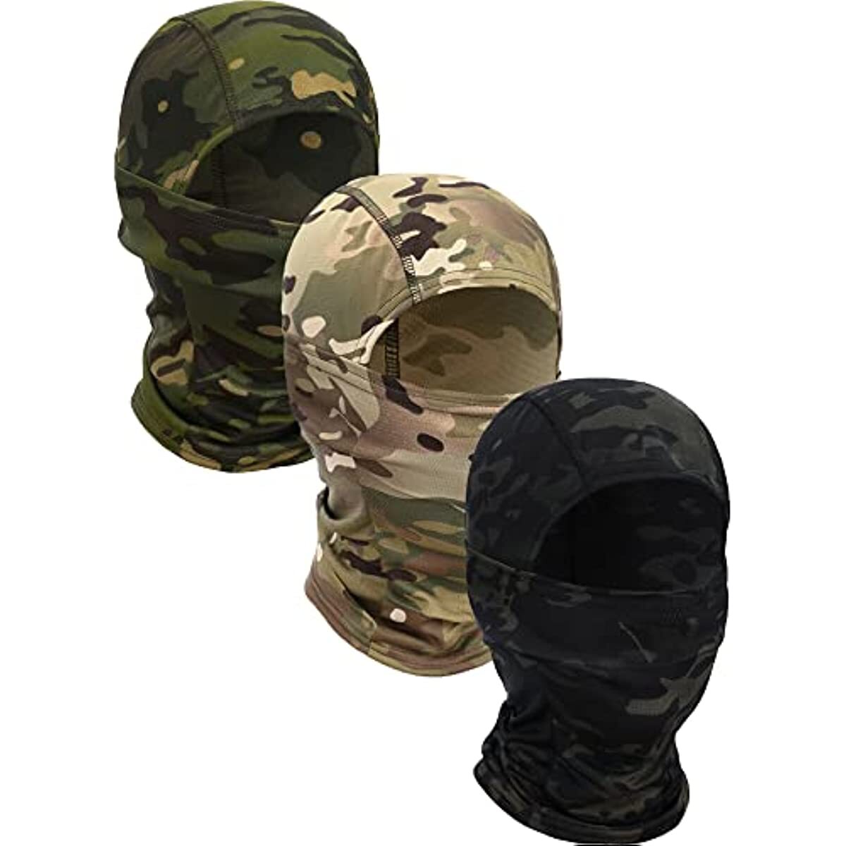 Camo Balaclava Face Mask UV Protection Ski Sun Hood Tactical Cover for Men Women