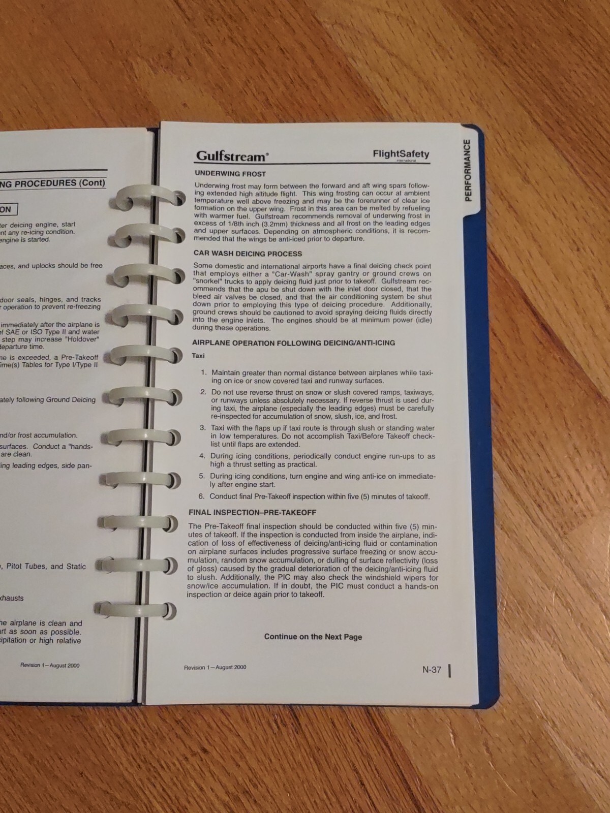 Gulfstream II Normal Procedures Pilot's Checklist Manual