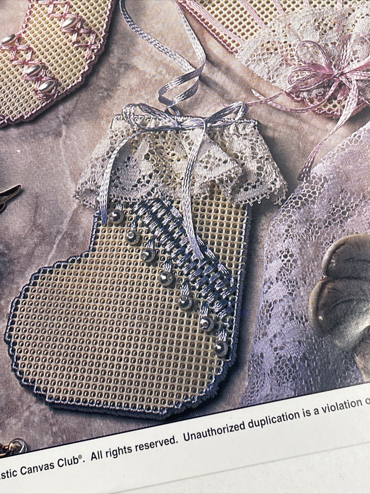 Annie's Attic Victorian Ornaments Plastic Canvas Pattern