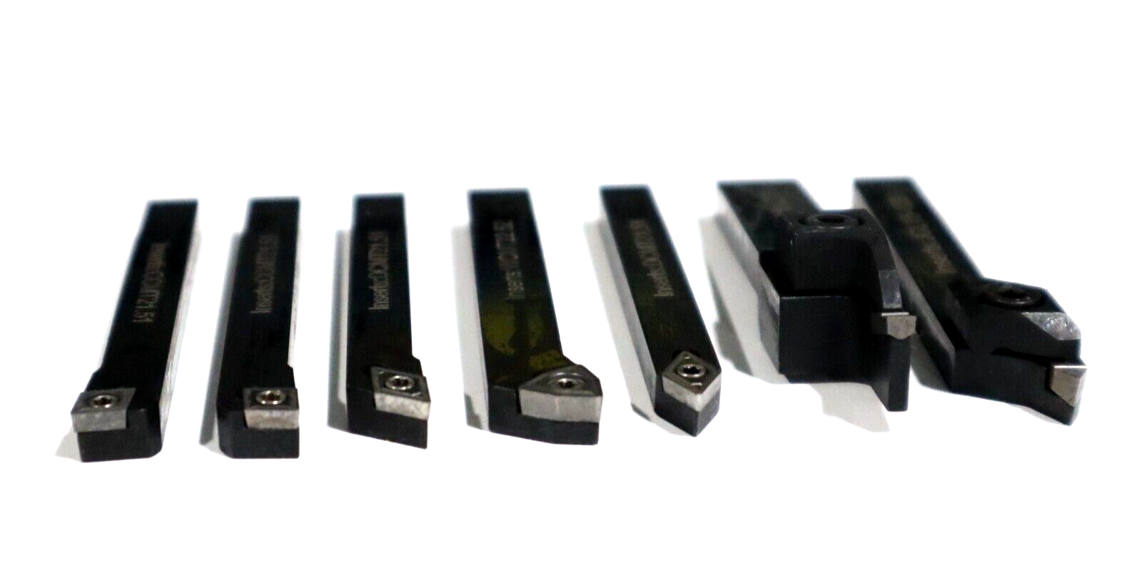 7 PC SET, 1/4" INDEXABLE TURNING TOOLS W/ CARBIDE INSERTS INSTALLED XS065