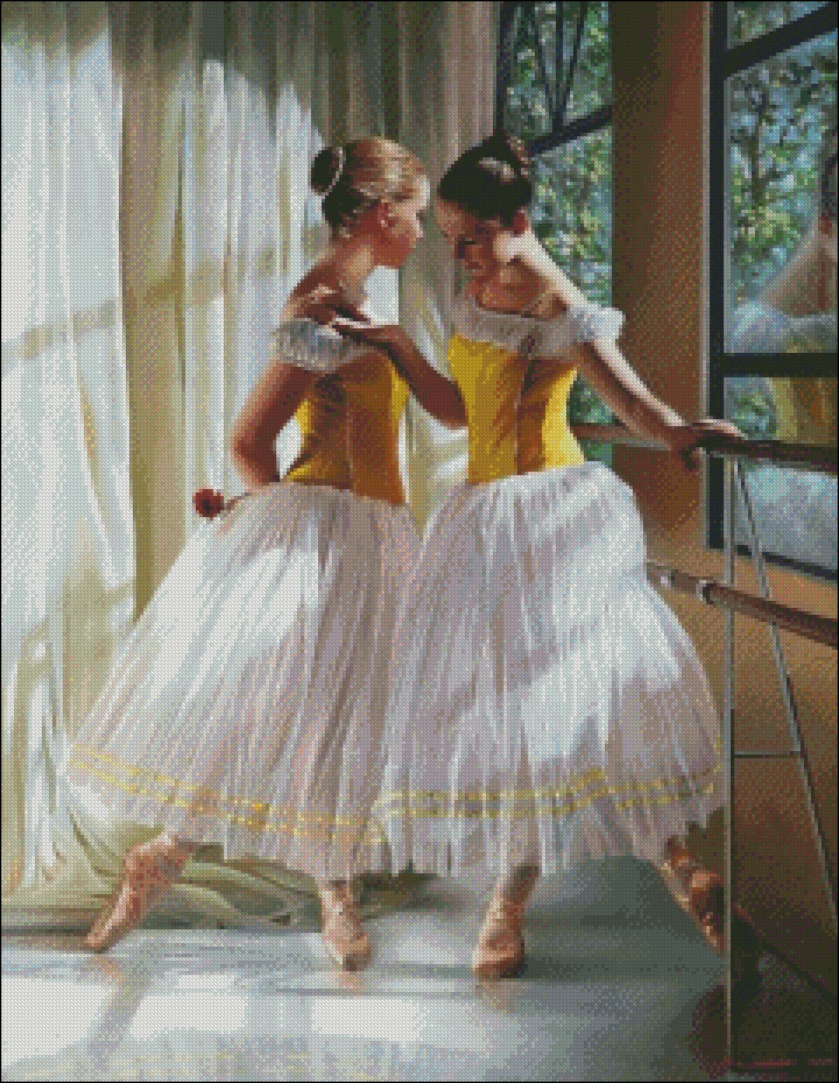 Ballerina 10 - Chart Counted Cross Stitch Patterns Needlework DIY DMC Color