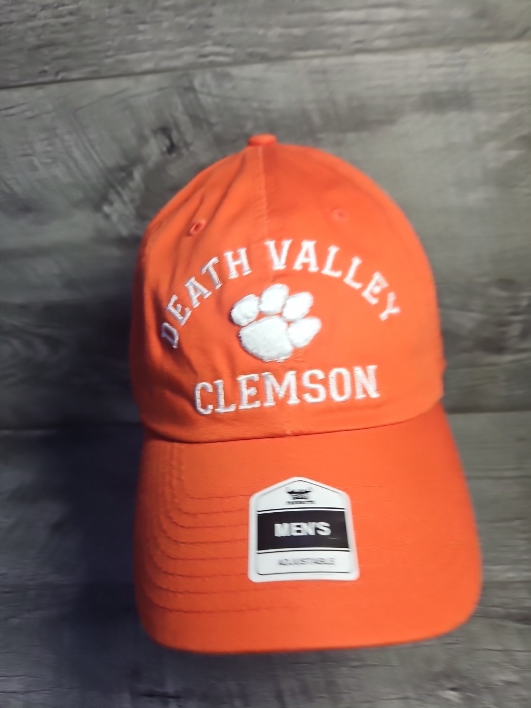 Clemson Tigers Death Valley Hat Strapback Adjustable OSFA Orange White NCAA NWT