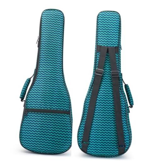 Ukulele Bag,26 Tenor Durable Colorful Ukelele Uke Bag | 26 Inch Green Wave